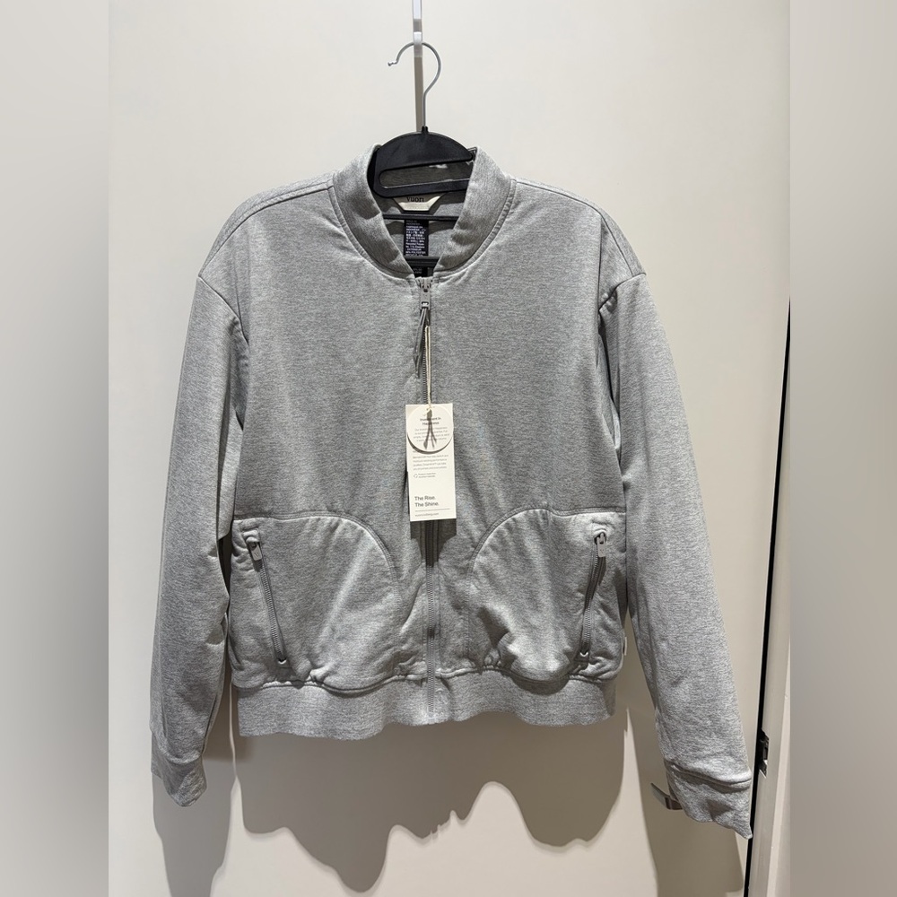 Vuori Halo Basin Bomber Jacket~ size L - Picture 2 of 10